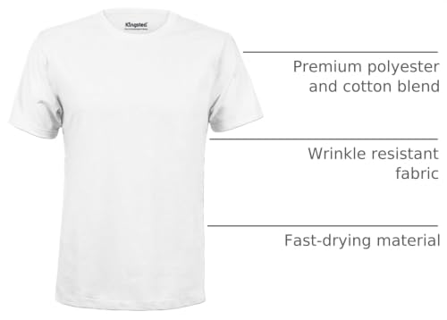 Image of Kingsted T-Shirts for Men Pack - Royally Comfortable - Super Soft Premium Fabric - Well-Crafted Classic Tee