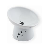 Amazon | 猫壱 ハッピーダイニング 食器 脚付にゃにゃめフードボウル