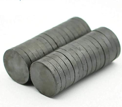 Magneticks 30mm x 5mm Strong Ceramic/Ferrite Magnets In Disc Shape For Photo Gallery, Arts & Crafts, Refrigerator Magnet, Hobby, School Projects & Fun (100)