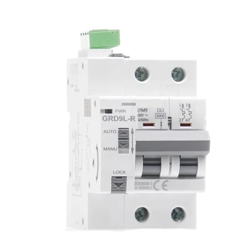 Mini disjoncteur automatique 2P 6KA et réenclencheur GRD9L-R GYM9 pour rail DIN