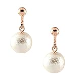 [ジュエリーショップエム] コットンパール 10mm イヤリング ねじ式 シンプル レディース 金属アレルギー対応 シルバー e2822-R