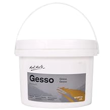 Mont Marte Premium Gesso Universal Primer 64oz 1.89L ، مناسب لطلاء الأكريليك ، طلاء الزيت ، أقلام التلوين ، الباستيل ، الجرافيت والفحم