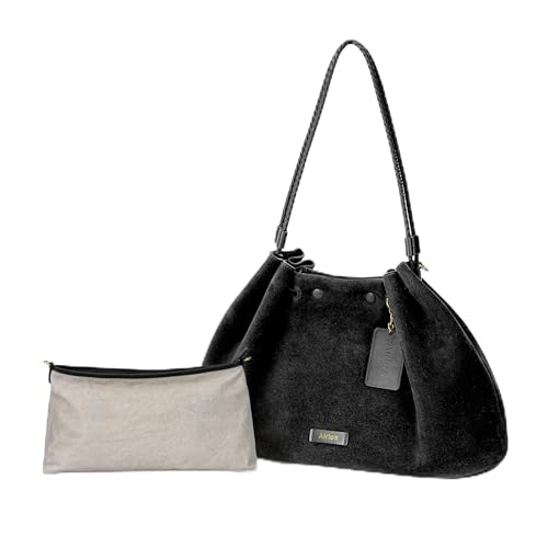 Airlex Hobo Bags for Women Genuine Full Grain Leather Quiet Luxury Crossbody Purse Premium Large Chic Shoulder Handbags with Detachable Inner Pouch Sustainable Craftsmanship Ladies Work Travel Bag