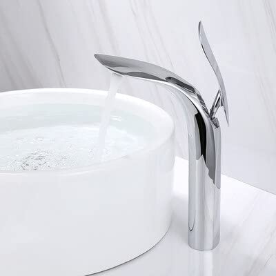 Robinet de lavabo chrome haut pour résoudre les problèmes d'éclaboussures de vasque