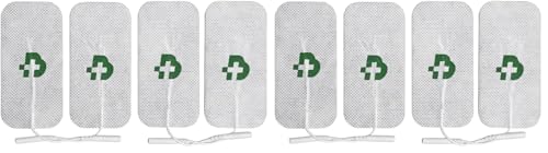 Tesmed - 4 electrodos para electroestimulador mm. 50 x 100, universales, lavables (Paquete de 2)