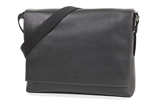 Besace Gérard Hénon A4 sac bandoulière homme en cuir de vachette marron