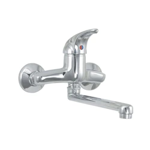 Preisvergleich Produktbild Eurorama Einhebel Spülbecken Wandverteiler Serie Marzia chrom