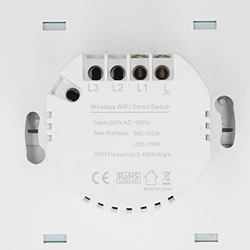 Smart WiFi Switch, Smart Switch Resistente a altas temperaturas AC 220V Retardador de chamas 2,4 GHz