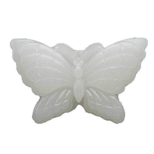 Pendentif en jade véritable blanc forme papillon collier homme femme accessoires hanfu