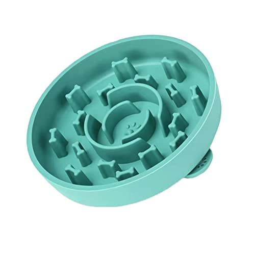 Ciotola per Cani Anti Ingozzamento,Ciotole Interattive a Labirinto per Cibo per Cani,Ciotola per Cani ad Alimentazione Lenta in Silicone Antiscivolo con Ventosa,Cani e Gatti Ciotola Mangiare Lento