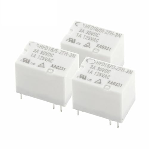 Componente relé HFD16 de 6 pines y 30VDC para proyectos de robótica y electrónica 2