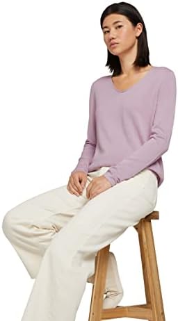 TOM TAILOR Damski Sweter z dzianiny Basic 1012976, 28804 - Iris Flower, XL