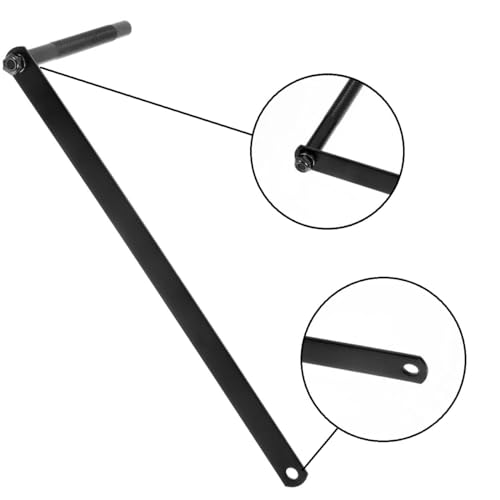 TUOREN Percussion Cowbell Mounting Bracket Snare Drum Extension Bracket Cowbell Stand Mount Drum Extension Clamp Percussion Cowbell Holder for Bass Drum 11inch Black Long