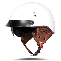 Adult Retro Motorcycle Half Helmet Cruiser Chopper Biker Open Face Motorbike Crash Helmet ECE/DOT Approved Adult Scooter Helmet For Men And Women - View #8