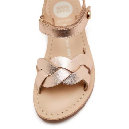 GIOSEPPO Girl's Modern Flat Sandal, Rose Gold, 8 us3