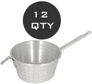 DOZEN COMMERCIAL ALUMINUM PAN STRAINER - WHOLESALE QTY by overstockedkitchen