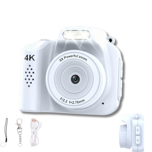Cámara Digital Pequeña 64MP 4K con Funda Llave miniatura 1