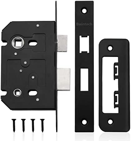 Bwintech 1 PCS Matt Black Bathroom Lock 65mm (2.5 Inch) for Internal ...