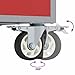 Imagen de Emmtore Banco de Taller con cajón con Rueda Rojo y Gris 75 x 45 x 85 cm
