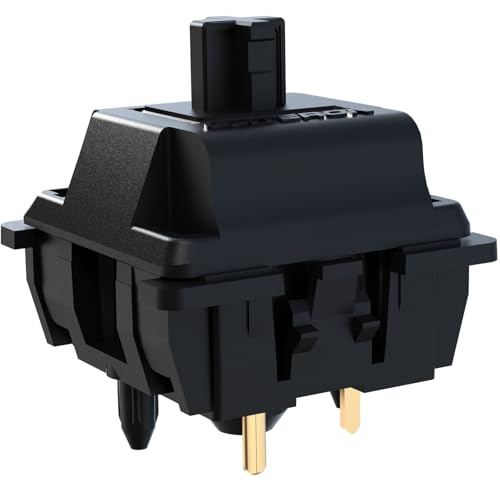 Gateron Oil King V2 switchs linéaires pré-lubrifiés 5 broches pour clavier gaming MX (Pack de 110)