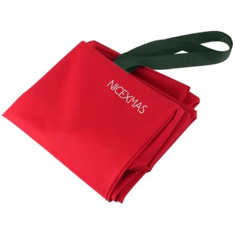 Christmas Tree Storage Bag: Fits Up to 7 Ft Artificial Christmas Tree with Buckle Straps & Dual Zippers & Handles 600D PVC Durable Waterproof Material Cover