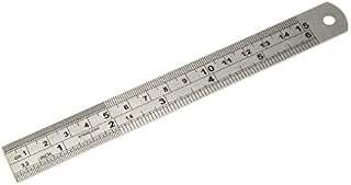 CDL Micro 15 cm / 150mm Stainless Steel Metal Ruler/Rule (20mm Wide) Metric & Imperial