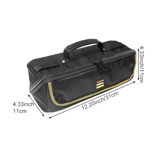 Sac à outils utilitaire à large ouverture et fermeture éclair robuste