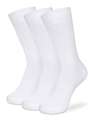 Image of Supersox Bamboo Regular School Uniform Socks for Kids | Sustainable Bamboo Fabric | Breathable, Moisture Absorbent & Odour Resistant | Extra Durable Welt for All-Day Comfort | Pack of 3
