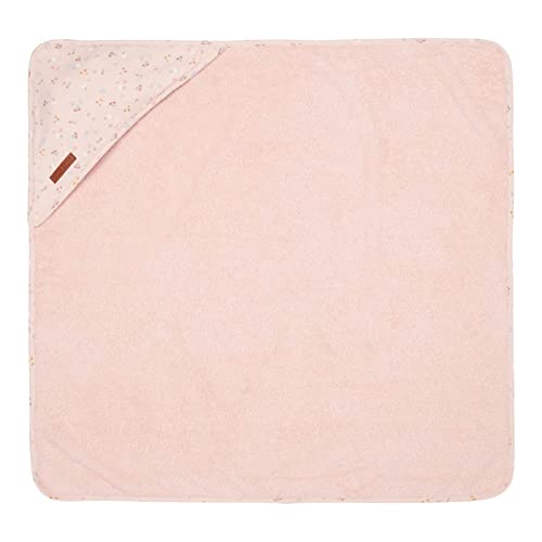 Little Dutch TE50621550 Kapuzenhandtuch Frottee Little pink Flowers (75x75 cm)