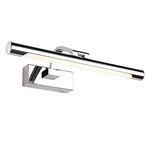 Preisvergleich Produktbild LED-Spiegelfrontleuchte, Make-up-Leuchte für Badezimmerschrank, einstellbarer Winkel Edelstahl verchromte Bilderleuchte Badezimmerzubehör [Energieklasse A +]