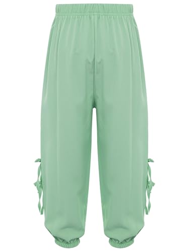 Toddler Girls Harem Jogger Pants Little Kids Side Tie Up Casual Baggy Trousers Sweatpants4
