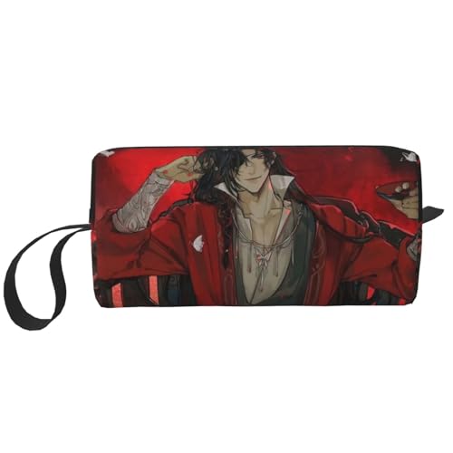 For 天官賜福 花城 謝憐 謝怜(13) 化粧ポーチ メイクボックス 化粧品収納 コスメポーチ 洗面用具 収納ケース トラベルバッグ バニティー 手提げ 便利 大容量 出張 旅行用 自宅用 キャラクター 6*9*20cm