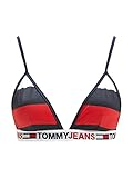 Tommy Hilfiger Damen Bikini Bademode Triangle Fixed RP Gr. L Blau UW0UW033510G2