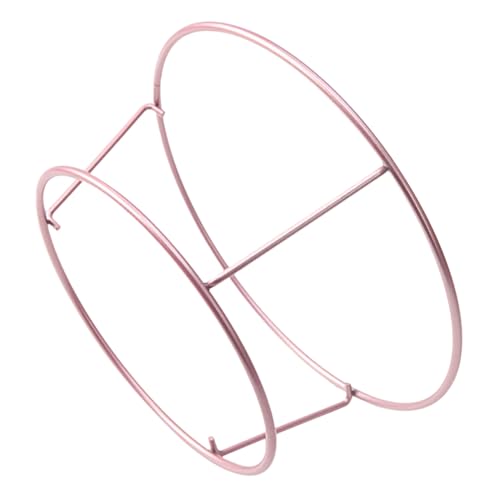 OUNONA Rose Gold Wire Cake Cooling Rack Baking Cooling Stand Round Edges Dishwasher Safe Multi-functional Rack for Biscuit Vegetable Drying