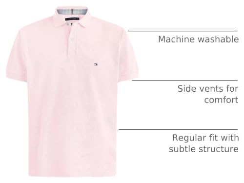 Image of Tommy Hilfiger Men's Short Sleeve Cotton Pique Polo Shirt in Regular Fit 2024 Collection