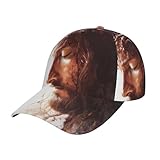 SMAZDFXX Baseballkappe mit Jesus Christus und Dornenkrone für Damen und Herren, Trucker-Cap, geeignet für Laufen, Sport und Strand, Schwarz