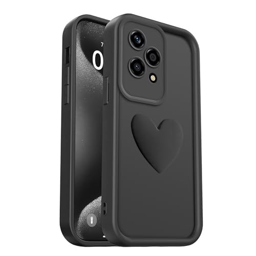 Cover Per Honor 70 Con Cuori 3D | Custodia In Silicone Morbido Bianco, Design Carino, Protezione Fotocamera, Antiurto Per Ragazze