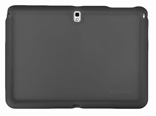 Bobj Rugged Case for Samsung Tab PRO 10.1 Models SM-T520, SM-T525 and Note 10.1 2014 Ed. Models SM-P600, SM-P601, SM-P605, SM-P607 - BobjGear Sound Amplification - Kid Friendly (Bold Black)