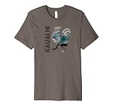 Kauai Chicken Rooster Hawaii Surf Wave Design Premium T-Shirt