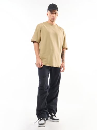 Image of Bewakoof Men's Solid Oversized Fit T-Shirt