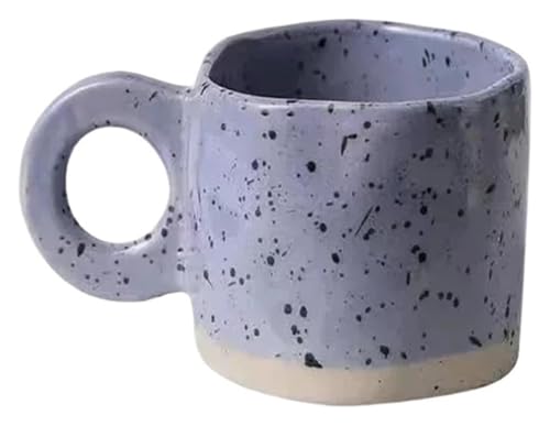 Mug en céramique artisanale de 280 ml avec double anse ergonomique