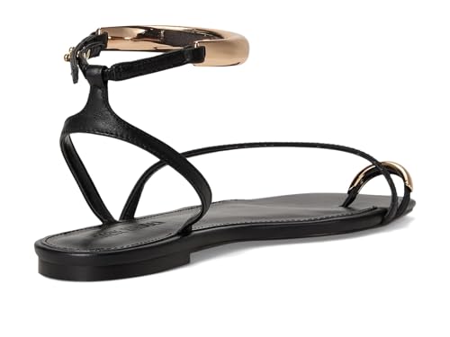 Steve Madden Steve Madden Women's Odyssey Sandal, Black Leather, 6.5