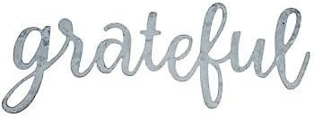 Craft Grateful Metal Word Sign