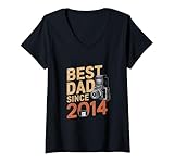 Photo Gallery donna best dad ever since 2014 miglior papà di sempre miglior papà dal 2014 maglietta con collo a v Photo Gallery donna best dad ever since 2014 miglior papà di sempre miglior papà dal 2014 maglietta con collo a v