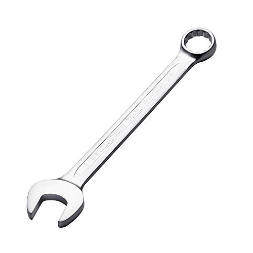 Jetech 1-1/4 Combination Wrench SAE 12-Point Chrome Vanadium Steel Spanner Industrial Grade with 15-Degree Offset Sand Blasted Finish Heat-Treated Forged Tool
