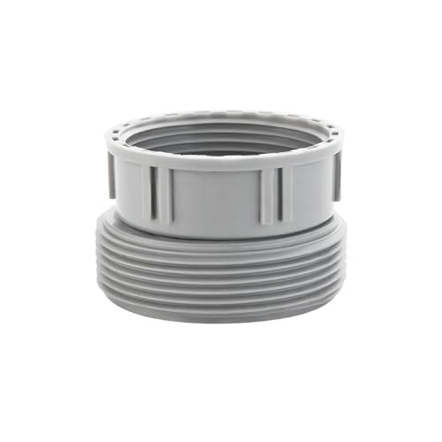 Qrity 1PCS Kitchen Sink Waste Pipe Fitting 45mm Female Thread to 58mm Male Thread Plastic Reducer Adapter for Odour Traps Siphon