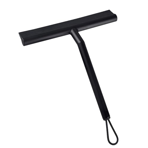 Escobilla para Ventanas, Limpiador de vidrios con rascador Ducha y Soporte Silicona, Paquete 1 o 2(1 Pc)