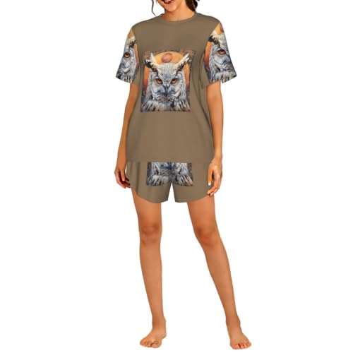 Pyjama manches courtes femme chouette : l'esprit cocooning et réconfortant pour vos nuits