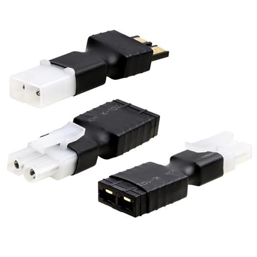 Image of RC Battery /Charger Plug Adapter Unwired for Traxxas TRX to Big Tamiya Plugs fit Slash /Rustler /Stampede /Bandit /E Revo NiCd NiMH Lipo RC Cars Truck Truggy Buggy Tank Airplane Helicopter Boat