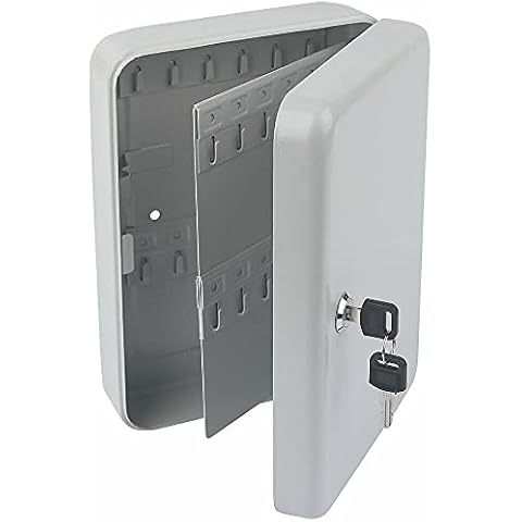 Wall Mountable Lockable Key Cabinet With 48 Hooks Matt Colored Key Tags Key Storage Box Security Lock Box Hook Key Safe Box | Stainless Steel Heavy Duty 48 Key Cabinet Cover